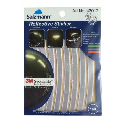 Reflexné samolepky na bicykel - biele